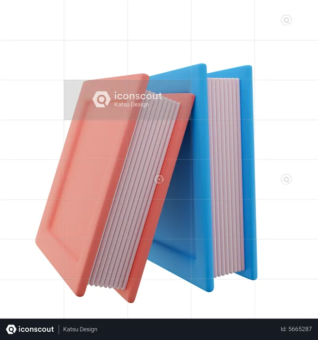 Zwei Buch  3D Icon