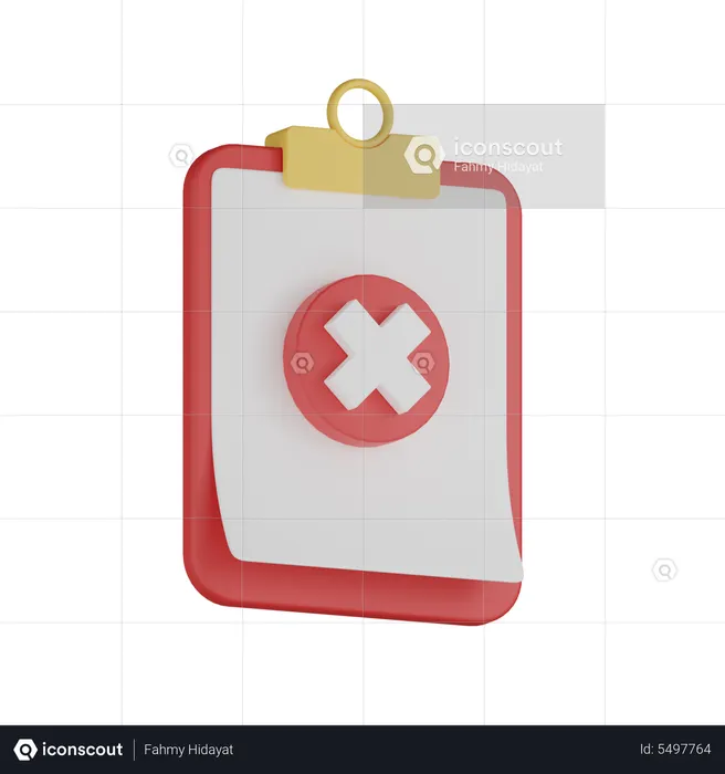 Zwischenablage entfernen  3D Icon