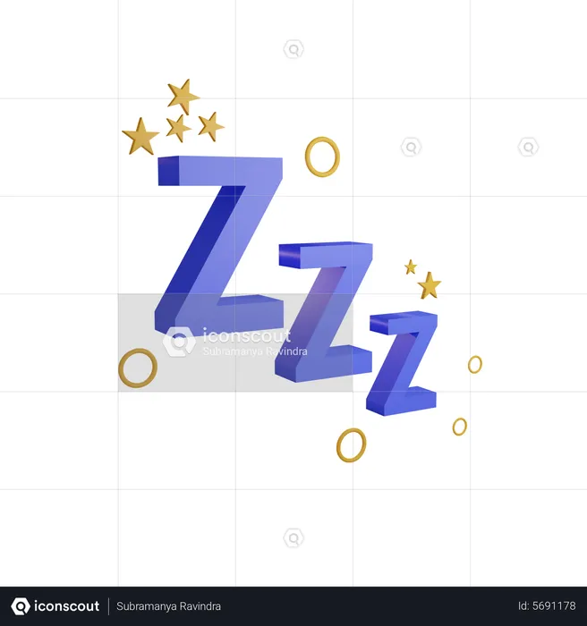 Zzz  3D Icon