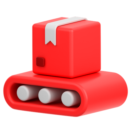컨베이어 벨트  3D Icon