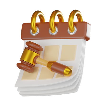 입찰 날짜  3D Icon