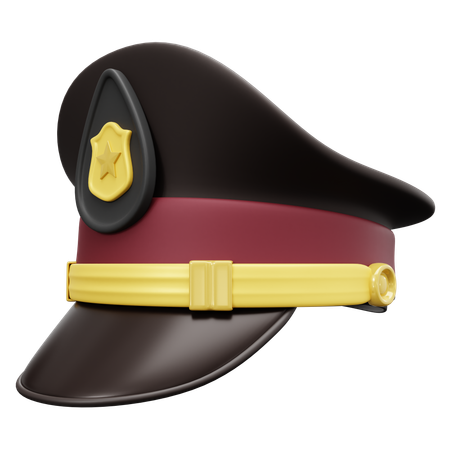 경찰 모자  3D Icon