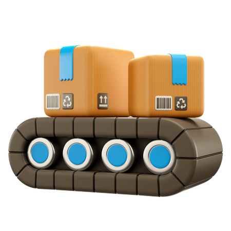 컨베이어 벨트  3D Icon