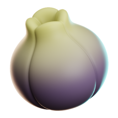 마늘  3D Icon