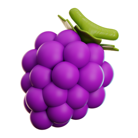 포도  3D Icon