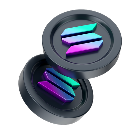솔라나 동전  3D Icon
