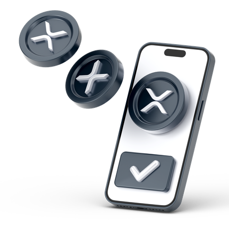 リップルコインを引き付ける  3D Icon