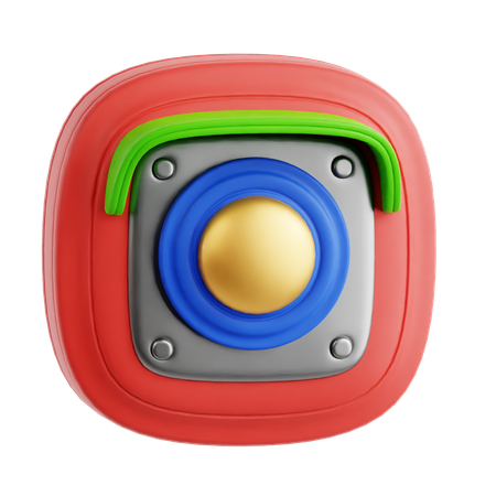 警報システム  3D Icon