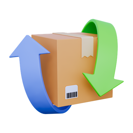 반품 제품  3D Icon