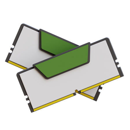 램 메모리  3D Icon