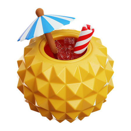 パイナップルドリンク  3D Icon