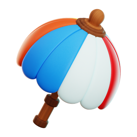 ビーチパラソル  3D Icon
