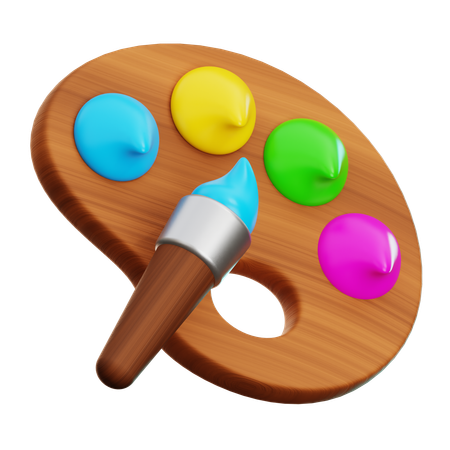 컬러 플레이트  3D Icon
