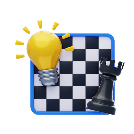 창의적인 전략  3D Icon