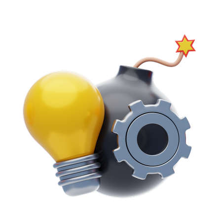 파괴적인 아이디어  3D Icon