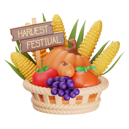 수확 축제  3D Icon