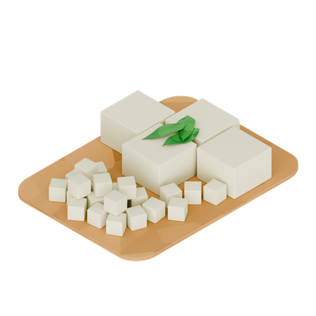 インドネシア料理 豆腐  3D Icon