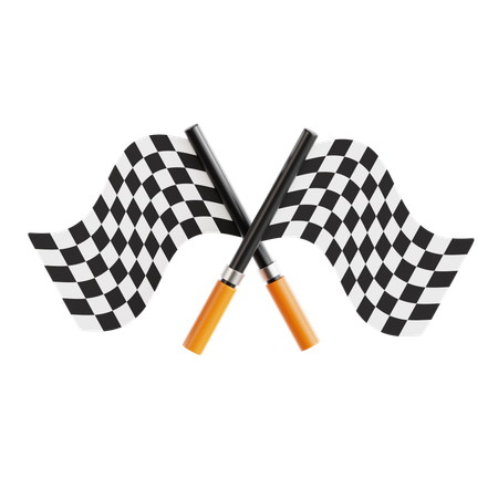 レース旗  3D Icon