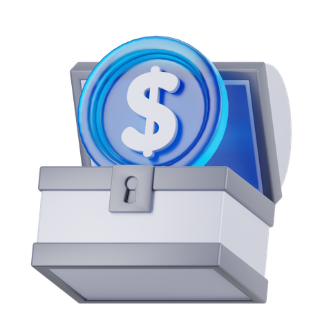 보물 상자  3D Icon