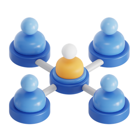 ネットワーキング  3D Icon