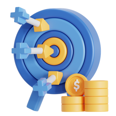 目標 目的  3D Icon