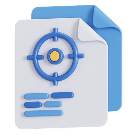 目標  3D Icon