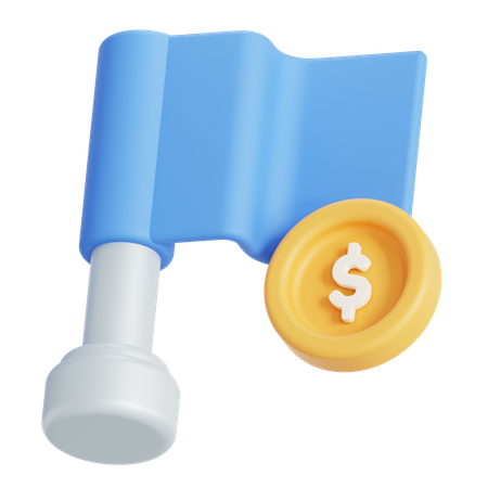 ターゲットフラグ  3D Icon
