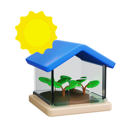 温室  3D Icon