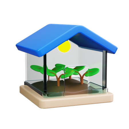 温室  3D Icon