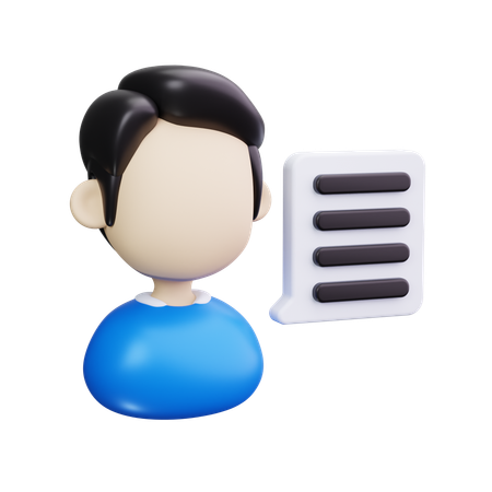 커뮤니티 매니저  3D Icon