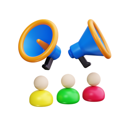 마케팅팀  3D Icon