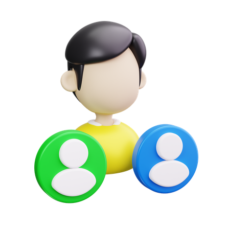 커뮤니티 매니저  3D Icon