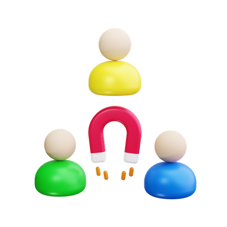 고객 유치  3D Icon