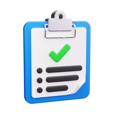 할 일 목록  3D Icon
