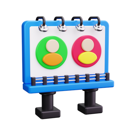 광고 게시판  3D Icon