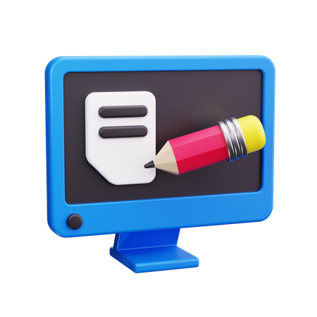 블로그 쓰기  3D Icon