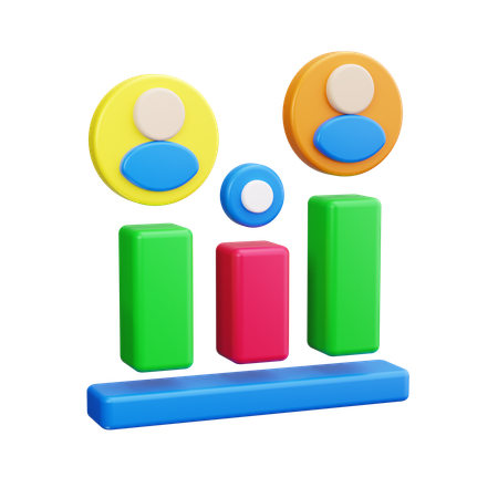 직원 성과  3D Icon