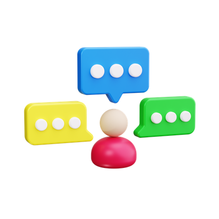 말하다  3D Icon