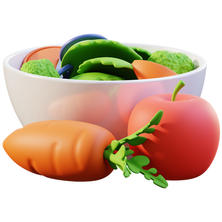 健康食品  3D Icon