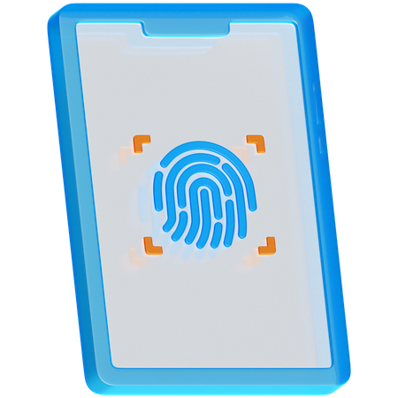モバイル指紋  3D Icon