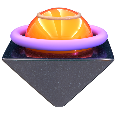 생생한 기하학적 조화  3D Icon