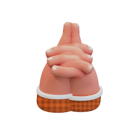 忍者の手振り  3D Icon