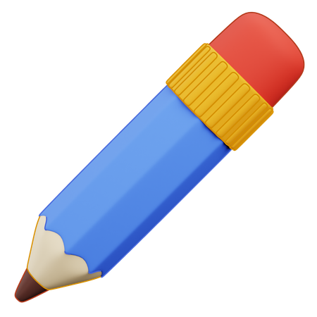 연필  3D Icon