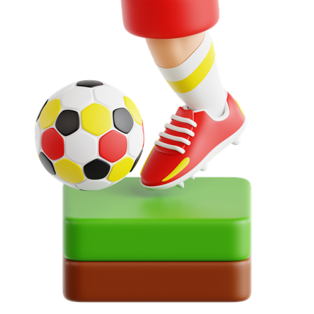 킥오프  3D Icon