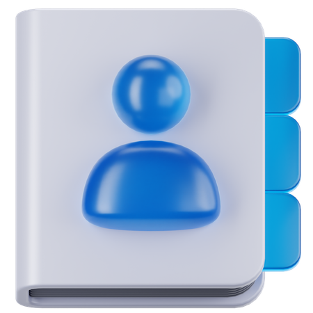 연락처  3D Icon