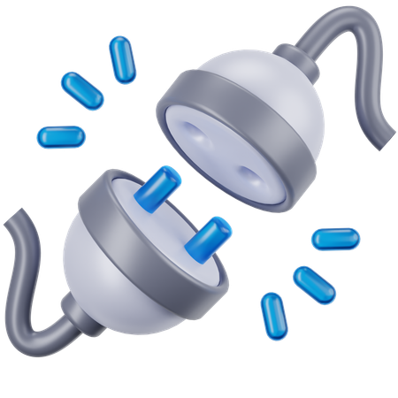 接続切断  3D Icon