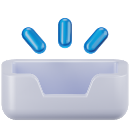 空のメールボックス  3D Icon