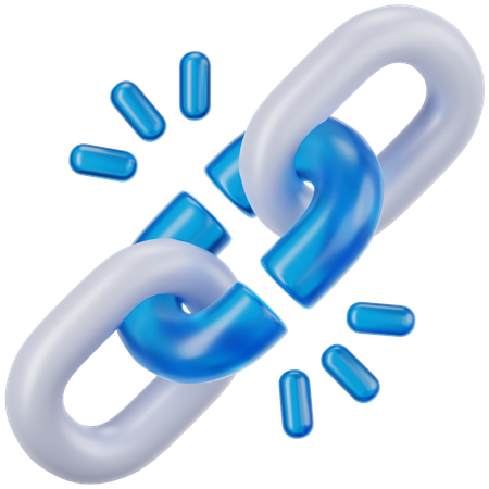 鎖が切れた  3D Icon