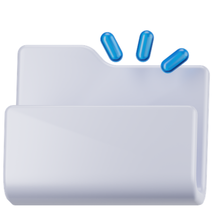 空のフォルダ  3D Icon