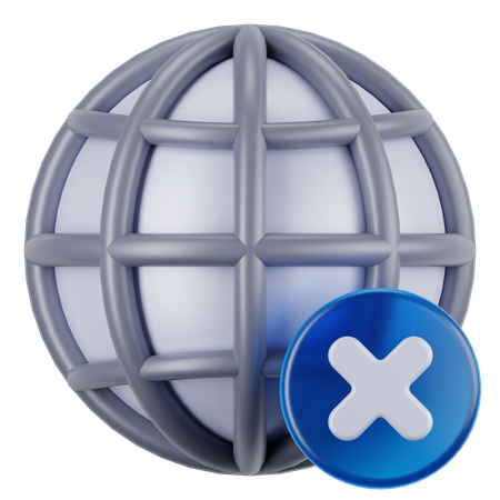 インターネットがない  3D Icon